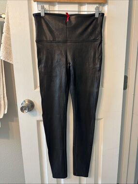 SPANXshape Faux Leather Leggings